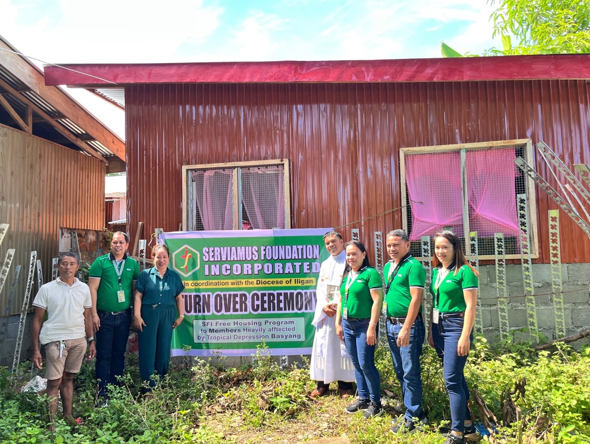 SFI Free Housing Program to Members Heavily Affected by Tropical Depression Basyang 1/21